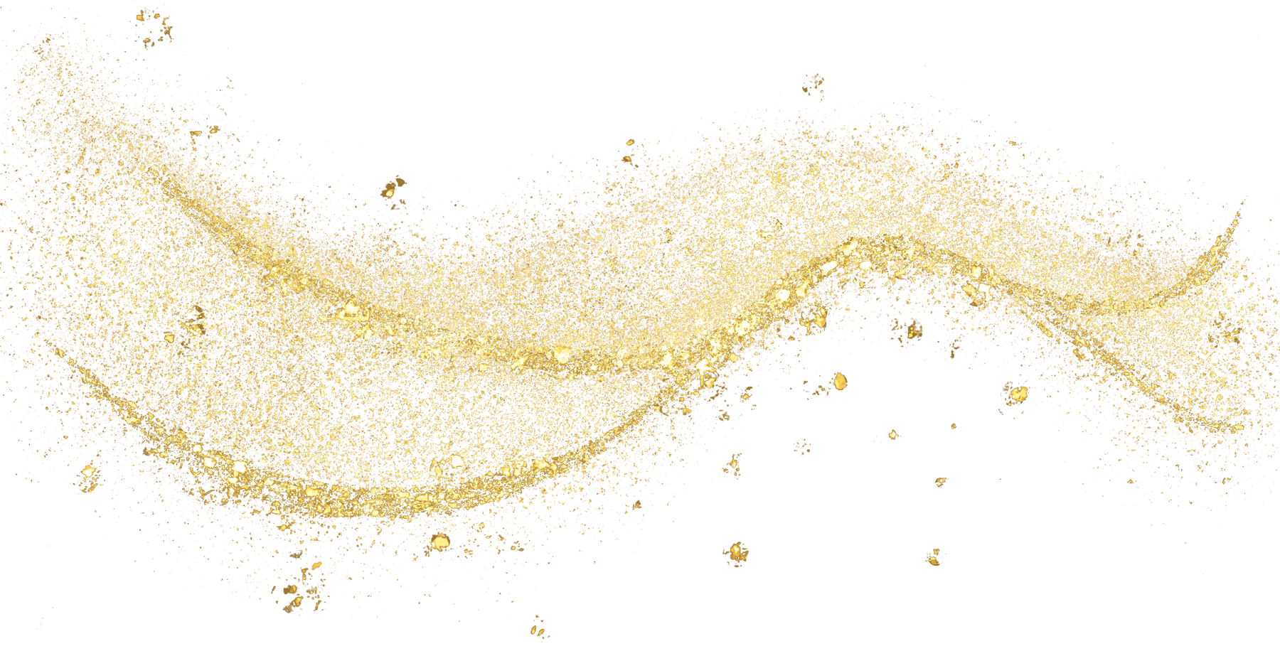 gold glitter shiny sprinkles curve